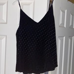 Black tank top blouse